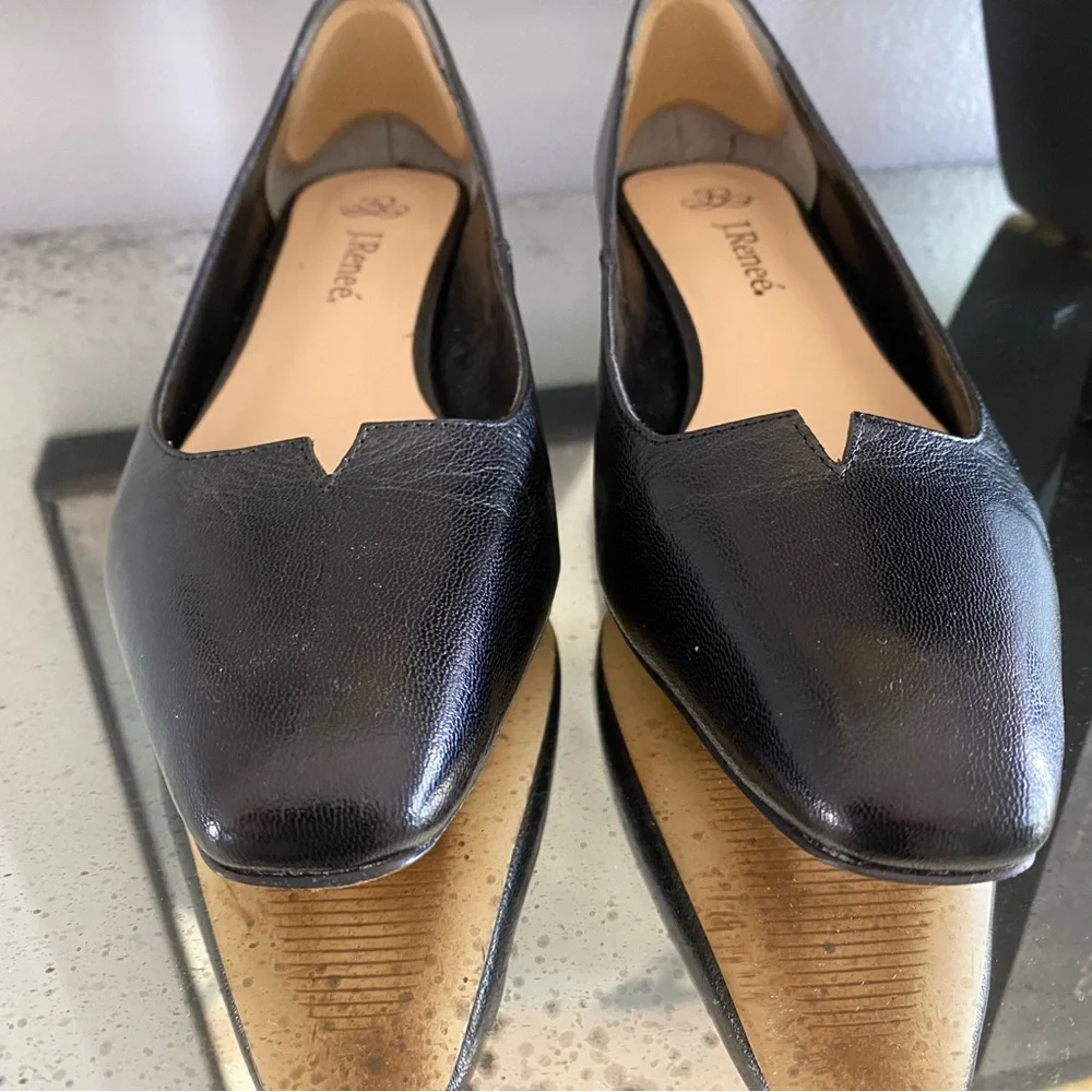 J. Renee Black Heels with Gold Bead Accents - Picture 3 of 8